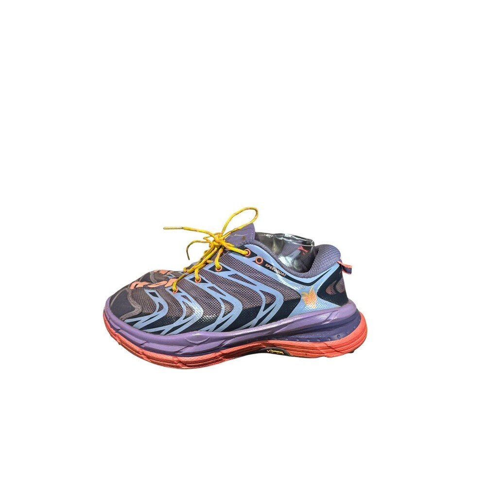 Hoka One One Speedgoat Shoes Womens Size 9 Trail Running Vibram Blue Purple